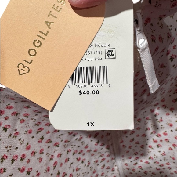 Blogilates Women's
Marshmallow Full Zip Hooded Sweatshirt - Picture 5 of 8